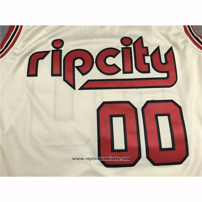 Camiseta Portland Trail Blazers Carmelo Anthony #00 Ciudad 2019-20 Crema